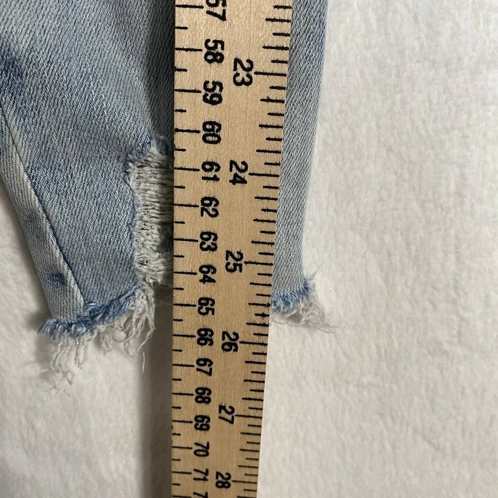 We The Free Jeans Womens 25 Rigid‎ Skinny Button Fly Blossom Distressed Slouchy